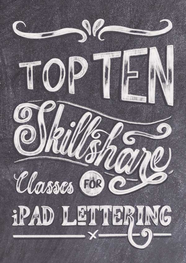Las 10 mejores clases de Skillshare para artistas de letras para iPad