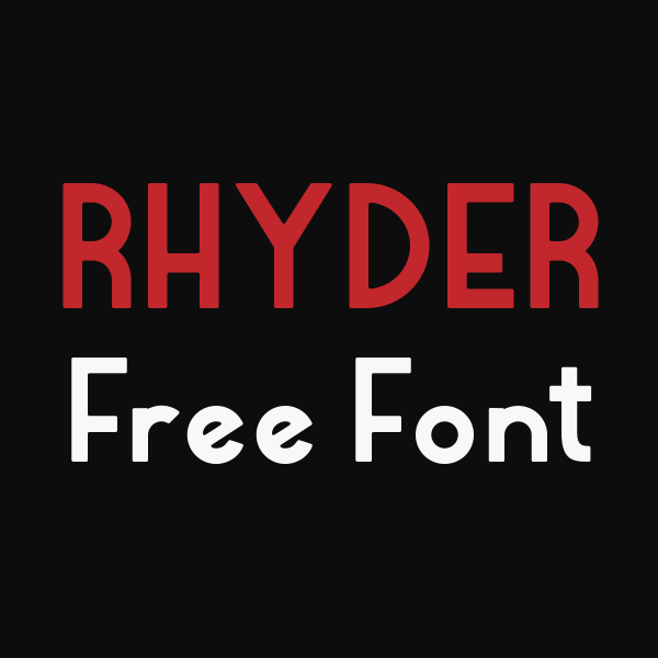 Fuente Sans Serif gratuita: Rhyder